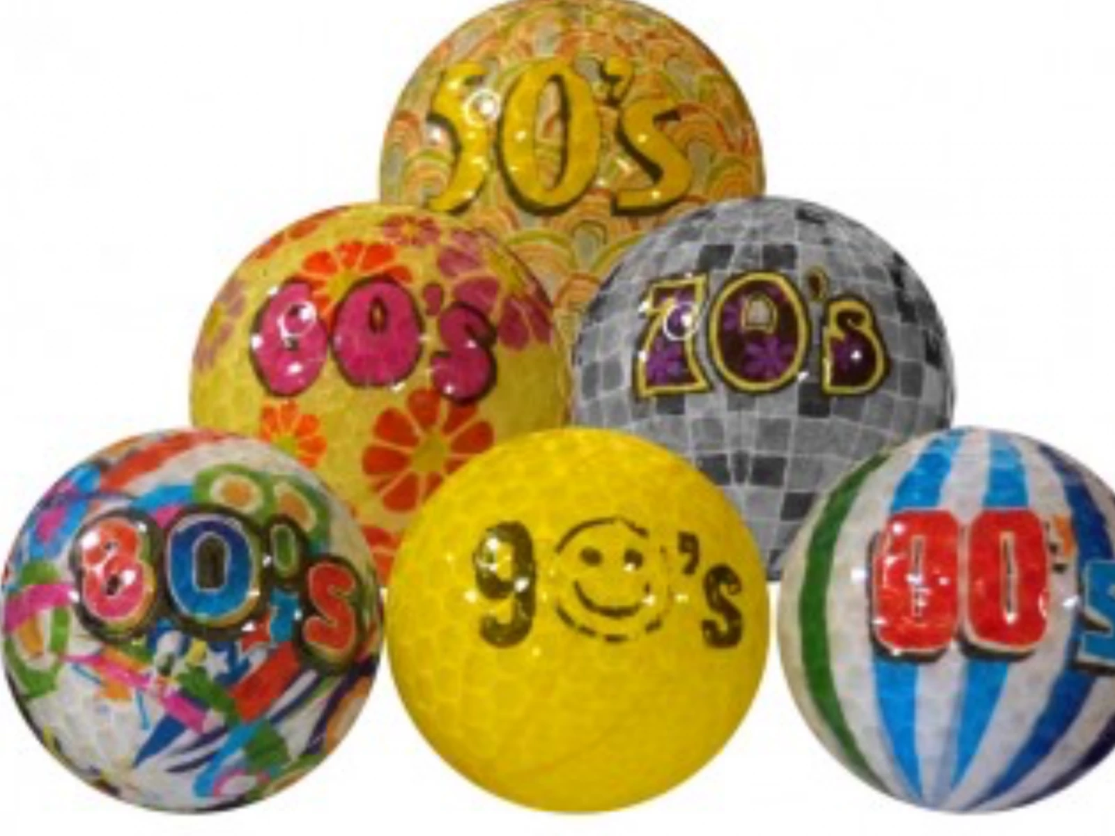 Longridge Decades Novel, Golf Balls. 3 Longridge Decades Novel, Golf Balls.