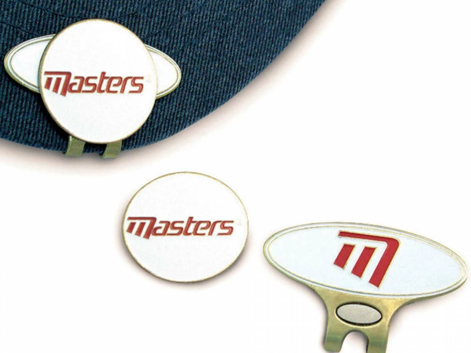 Masters Cap Clip And Ball Marker 3 Masters Cap Clip And Ball Marker