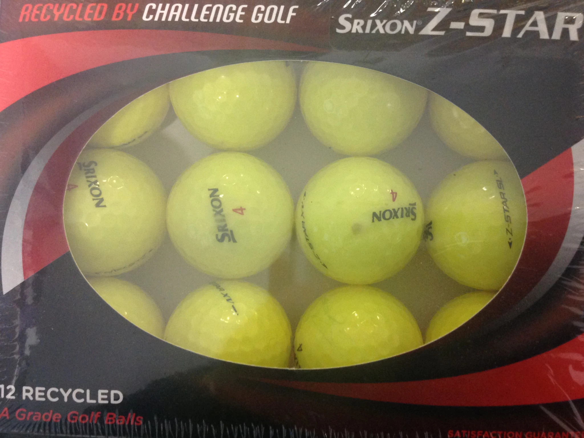 Challenge Golf Srixon Z Star Recycled Rewashed Golf Balls 3 Challenge Golf Srixon Z Star Recycled Rewashed Golf Balls
