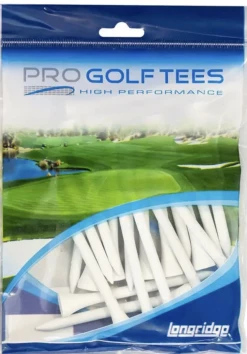 Longridge White Wooden Tees 69Mm - 1000 Pack