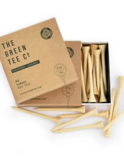 Green Tee - Bamboo 2 3/4 Natural Tees 40 Pack